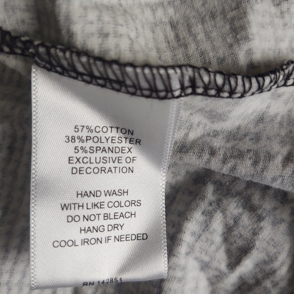 Rebecca Malone women's blouse 3/4 sleeves size M color Gray - Picture 6 of 7